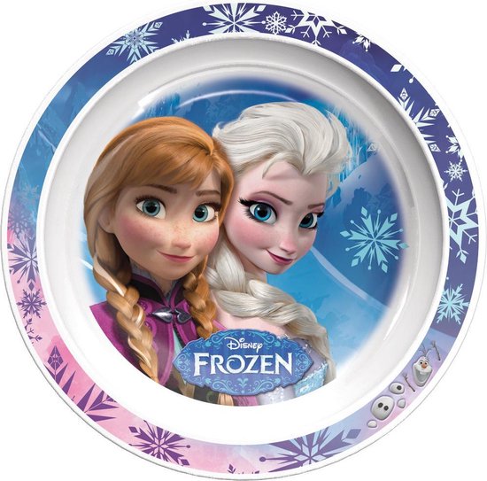 Leerling bouw slank Disney Frozen Melamine Snow Plastic Bord | bol.com