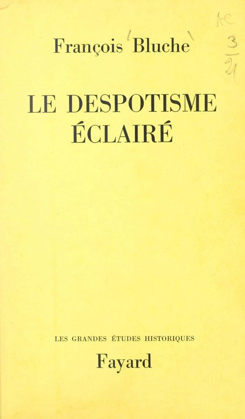 Le despotisme éclairé - cover