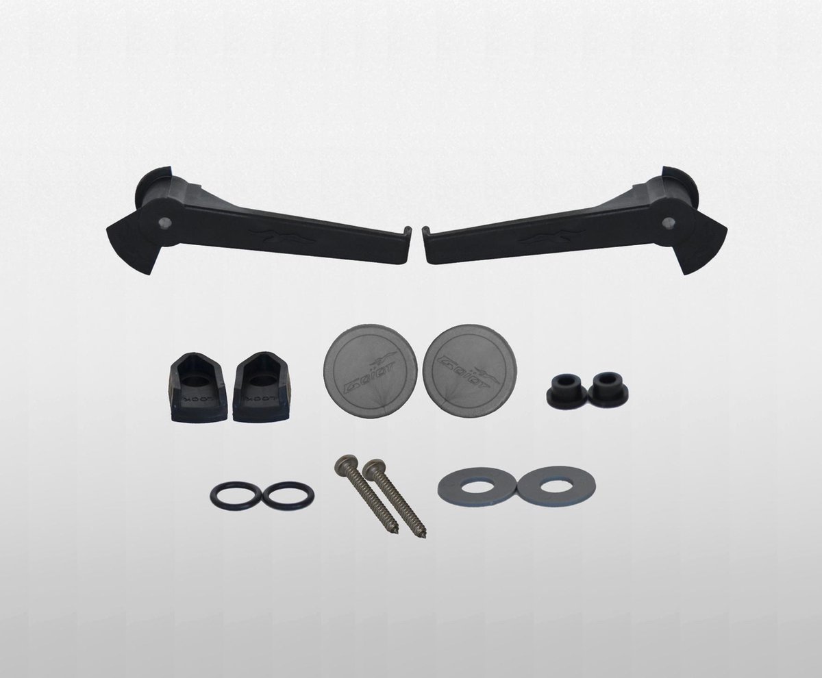 Goïot Evolution plastic interieurhandelset, inclusief montageset (grijs)
