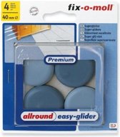 Fix-o-moll easy glijder rond 40mm grijs