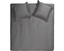 Cinderella Sundays Dekbedovertrek - Lits-jumeaux - Satijn - 240x200/220 cm - Antraciet