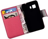 HC Book Roze Samsung Galaxy Young 2 Flip case Wallet Telefoonhoesje