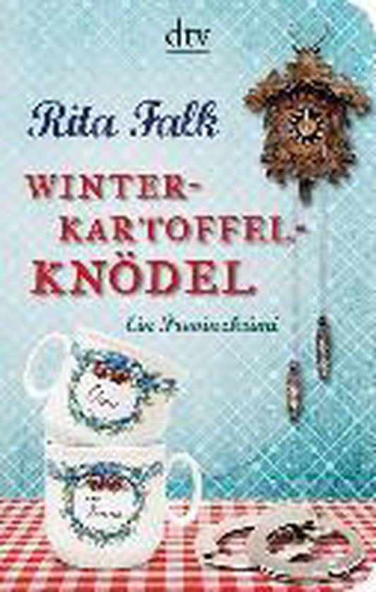 Couverture de livre Winterkartoffelknödel avec une pile de tasses et un coucou.