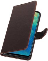 Mocca Pull-Up Booktype Hoesje voor Huawei Mate 20