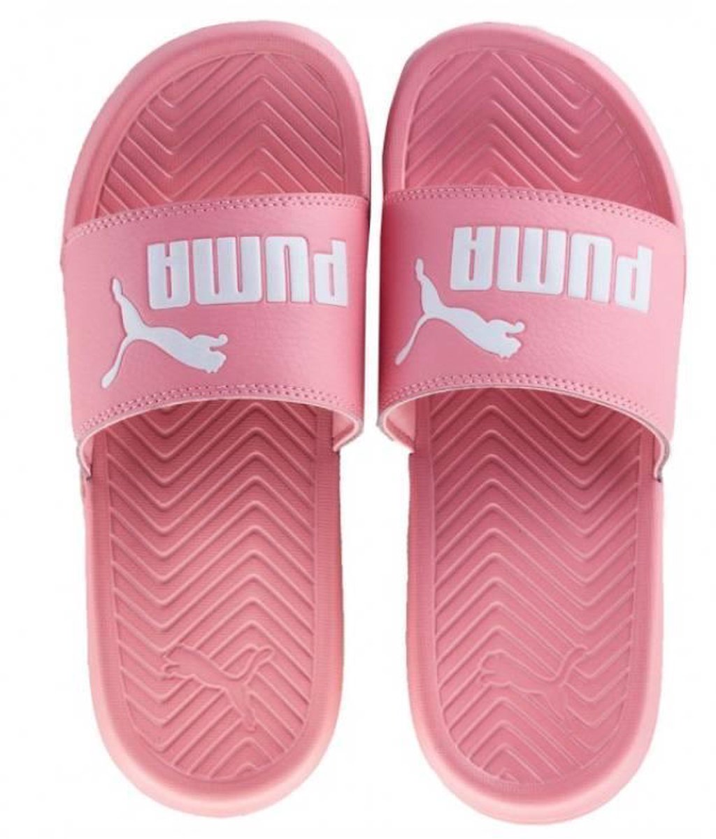 Puma PopCat Slippers - Maat 35.5 - Vrouwen - roze/wit | bol.com