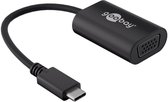 Goobay 38531 cable gender changer USB-C male VGA female (15-pin) Noir