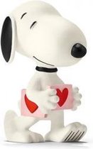 Snoopy Peanuts - Snoopy lopend met hart - 5 cm hoog