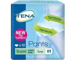 Tena Pants Super - mt L - 12 st - Incontinentiebroekjes
