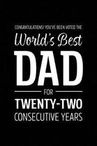 Congratulations! You've Been Voted The World's Best Dad for Twenty-Two Consecutive Years