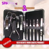 Spa Therapy Professional Manicure Pedicure Set RVS 10 Delig + Gratis Haarstyler Twv: €5,99