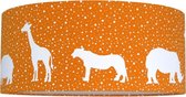 Plafondlamp Roozje - Jungle dieren silhouette dots geel -35cm