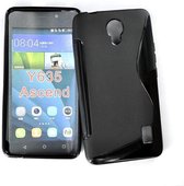 Huawei Y635 Silicone Case s-style hoesje Zwart