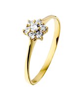 The Jewelry Collection Ring Zirkonia - Goud