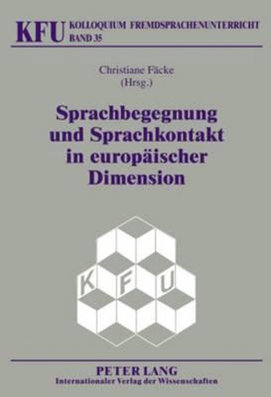 Sprachbegegnung und Sprachkontakt in europäischer Dimension - cover
