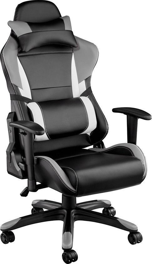 Afhaalmaaltijd Voornaamwoord paus TecTake - bureaustoel Trinity premium racing style zwart grijs - 402292 |  bol.com
