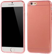 TPU Softcase 0.6mm iPhone 6(s) - Rood