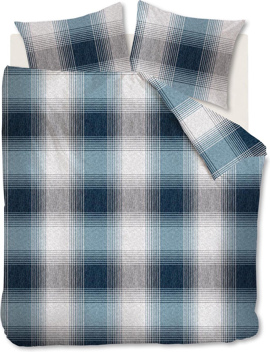Beddinghouse Ecuador Dekbedovertrek - Flanel - Blue Blauw
