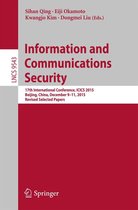 Lecture Notes in Computer Science 9543 - Information and Communications Security