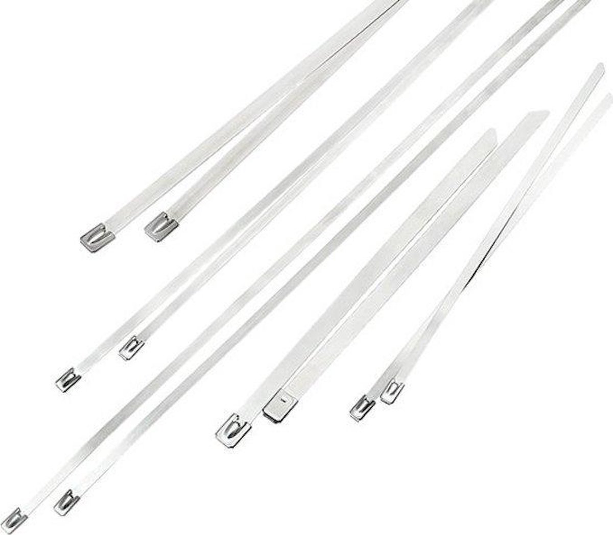 Metalen RVS Kabelbinders 400 x 8 mm (10 stuks)