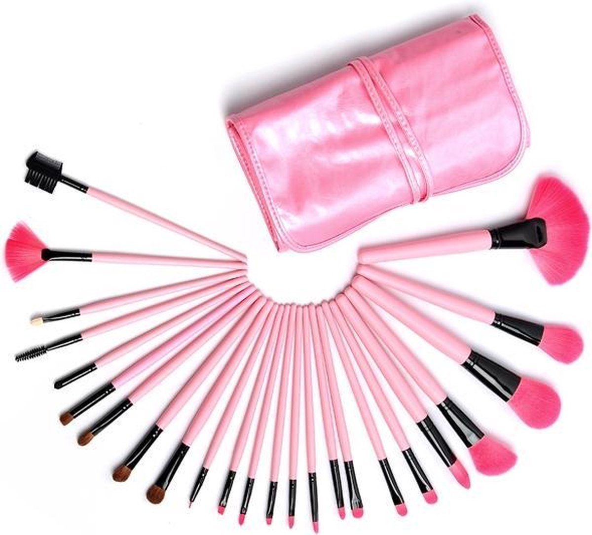 Goedkoopste 24-delige professionele make-up kwastenset hout, nu met Bdoc Blend