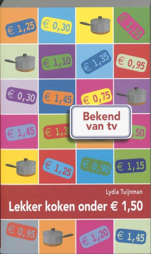 Cover van het boek 'Lekker koken onder de 1.50 Euro' van Lydia Tuijnman