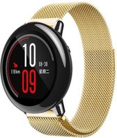 Milanese watchband met magnetische sluiting voor de Xiaomi Huami Amazfit Pace - Goudkleurig