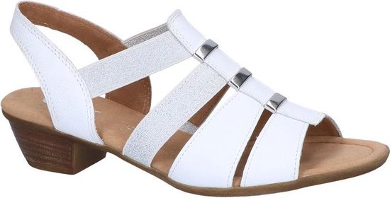 Gabor Comfort sandalen met hak wit - Maat 41 | bol.com