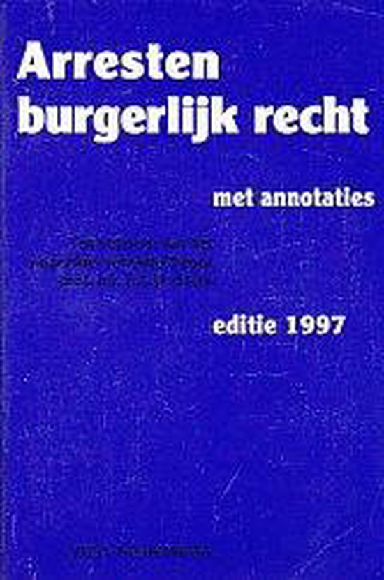 1997 Arresten burgerlijk recht - cover
