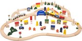 All Aboard! Houten Treinset Deluxe Met Rails