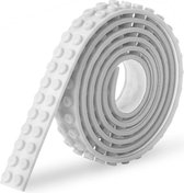 Sinji Play Stick & Brick - Flexibel Speelgoedtape - Lego Tape – Geschikt voor Lego City, Lego Creator, Lego Friends – Wit