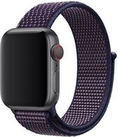 KELERINO. Nylon bandje - bandje geschikt voor Apple Watch Series 1/2/3/4 (42&44mm) - Indigo