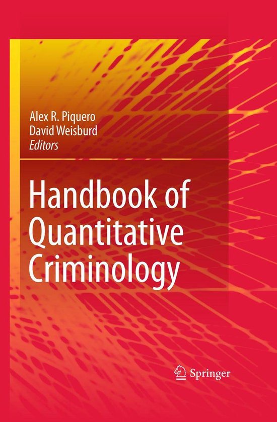 Social Sciences (R0) - Handbook of Quantitative Criminology - cover