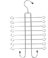 Stropdashanger - Stropdassen ophangen - Haak voor 16 stropdassen - Staal - Zilver