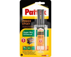 Pattex Twee componentenlijm SuperMix Universal 11gram | 2-componentenlijm Epoxy | Extreem sterk & Makkelijk Bindend - Epoxylijm