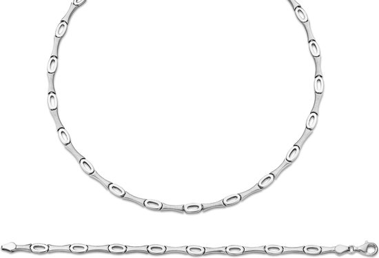 Orphelia SET-041 - Ensemble de bijoux: Collier + Bracelet - Argent Sterling 925-19/43 CM