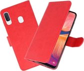 Bookstyle Wallet Cases Hoesje voor Samsung Galaxy A20e Rood