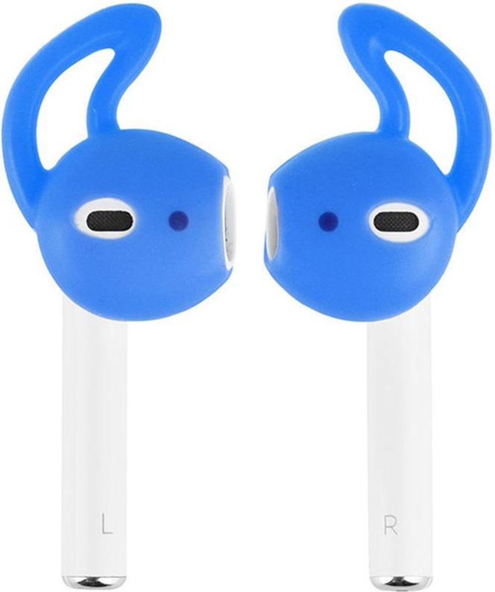 KELERINO. Anti-slip siliconen earhooks / earhoox / oorhaken geschikt voor Airpods 1 & 2 - Lichtblauw