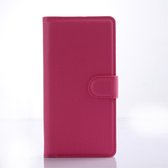 Huawei Ascend P8 Lite agenda wallet hoesje roze