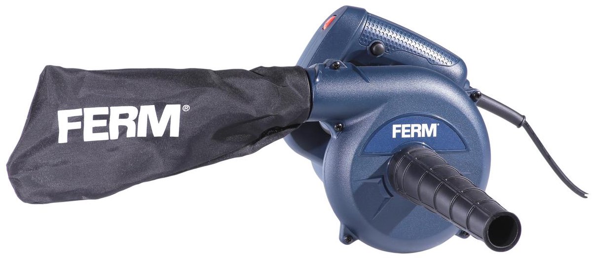 FERM - EBM1003 - Elektrische luchtblazer – 400W – Afneembare luchtpijp – 3m lange kabel - Inclusief - 1 stofzak - 1 afneembare buis