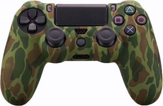 PS4 Controller Silicone Hoes Playstation 4 – Camouflage groen