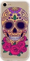 Iphone 7 hoesje mexicaanse schedel hoes cover
