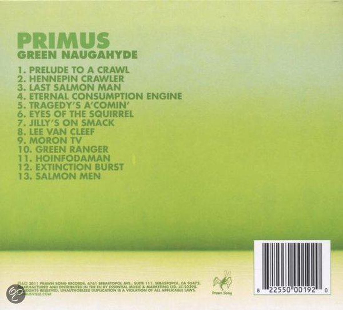 Green Naugahyde, Primus CD (album) Muziek