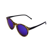 Sunglassery - Rounded Brown Oil - Ronde zonnebril - Festival zonnebril - Goedkope zonnebril