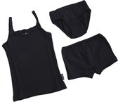 KinderBasics Ondergoed set meisje - zwart 104/110