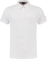 Tricorp  Poloshirt Premium Button Down 204001 Wit - Maat 3XL