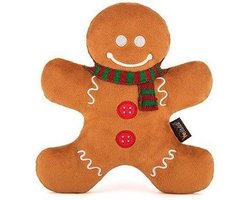 Gingerbread Man hondenspeelgoed Kerstmis - P.L.A.Y Pets - hondenknuffel