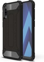 Samsung galaxy A70 silicone TPU hybride zwart hoesje case
