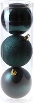 Cosy&Trendy XL Kerstbal petrol - Ø 15 cm - Set-3