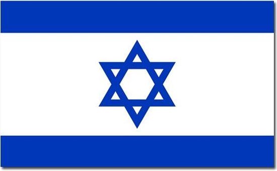 Vlag Israel 90 x 150 cm feestartikelen - Israel landen thema supporter/fan decoratie artikelen