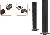 DUTCH ORIGINALS 50 W Bluetooth 4.2 Soundbar, Torenluidsprekers voor TV, home cinema, PC met afstandsbediening, HDMI, AUX, Optisch, 32 inch, zwart